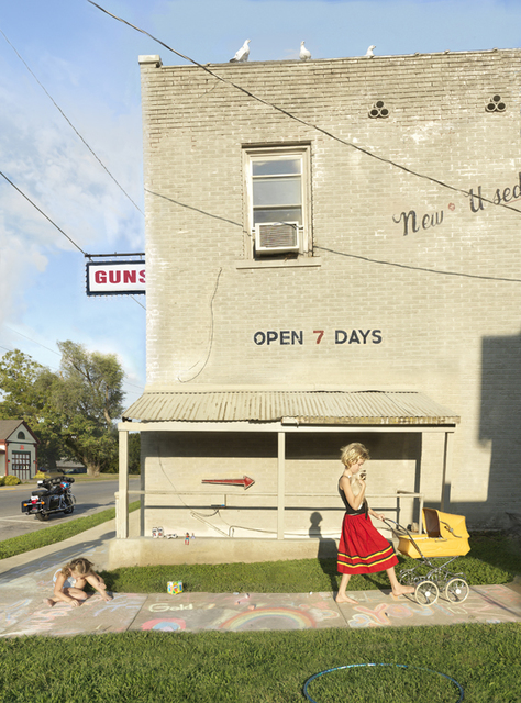 Julie Blackmon, ‘Sidewalk’, 2017, Photography, Archival pigment print, Robert Mann Gallery