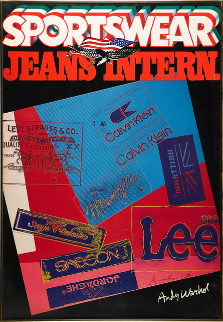 Andy Warhol, ‘Sportswear Jeans Intern’, 1984, Rago