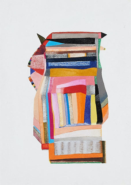 Sasha Hallock, ‘Untitled, Small Works No. 106’, 2020, Drawing, Collage or other Work on Paper, Mixed media on paper, mounted on wood panel, Susan Eley Fine Art