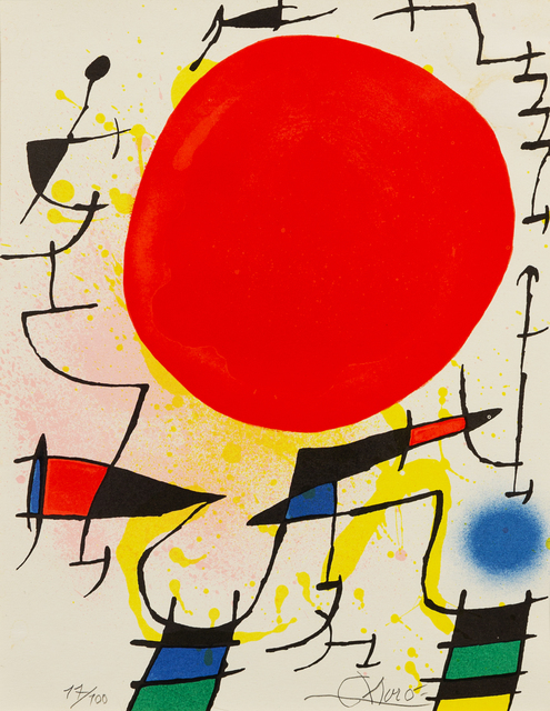 Joan Miró, ‘Le Soleil Rouge’, Hindman