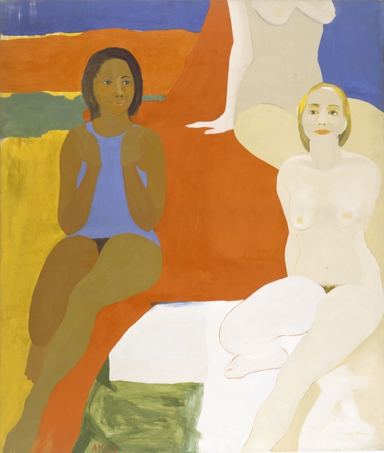 Emma Amos, ‘Three Figures’, 1966, Brooklyn Museum