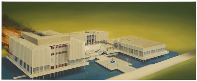 Ed Ruscha, ‘The Los Angeles County Museum on Fire’, 1965-1968, Hirshhorn Museum and Sculpture Garden