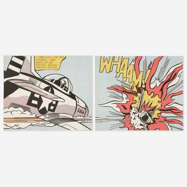 Roy Lichtenstein, ‘WHAAM! poster (diptych)’, 1963 / 1968, Print, Offset lithograph on paper, Rago/Wright