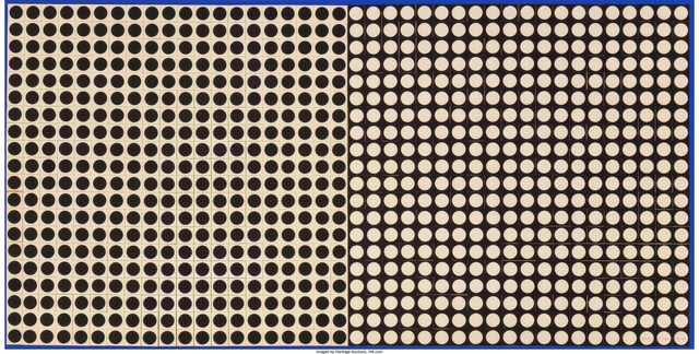 Victor Vasarely, ‘TRAMES NB-1’, 1964, Drawing, Collage or other Work on Paper, Collage on panel with gouache frame, Heritage Auctions