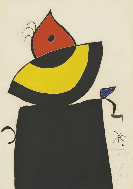 Joan Miró, ‘Plate 5 from: Quatre colors aparien el món’, 1974, Christie's