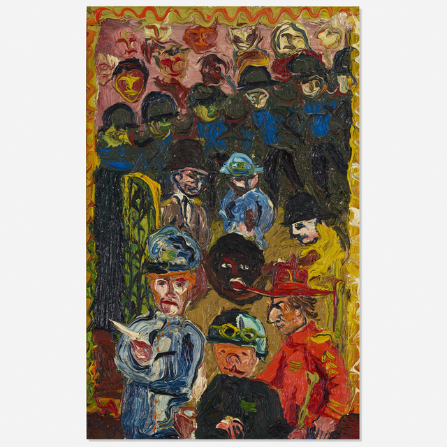 Peter Dean, ‘Chicago’, 1969, Painting, Oil on board, Rago/Wright