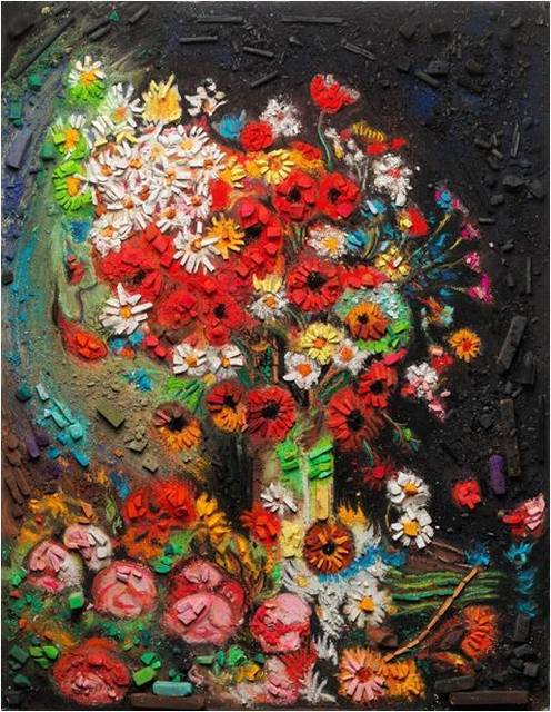 Vik Muniz, ‘Metachrome (Flowers, after Vincent van Gogh)’, 2016, Matthew Liu Fine Arts
