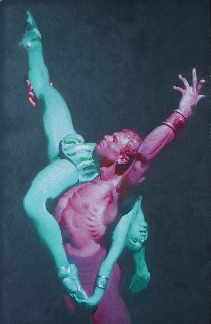John Asaro, ‘Crassus - Aegina - Around the Shoulder’, 2020, Painting, Oil on Linen, Ethos Contemporary Art