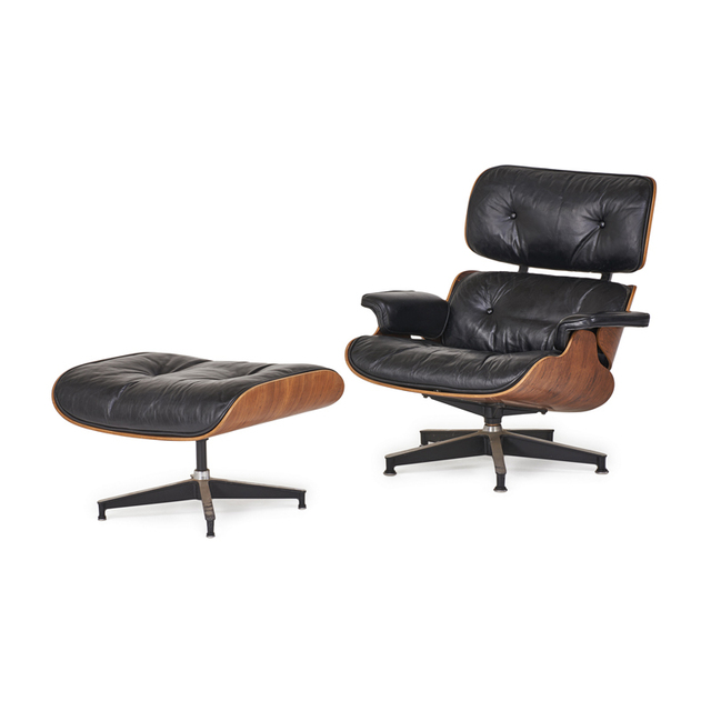 Charles and Ray Eames, ‘Lounge Chair And Ottoman (No. 670 And 671), Zeeland, MI’, 1960s, Rago/Wright