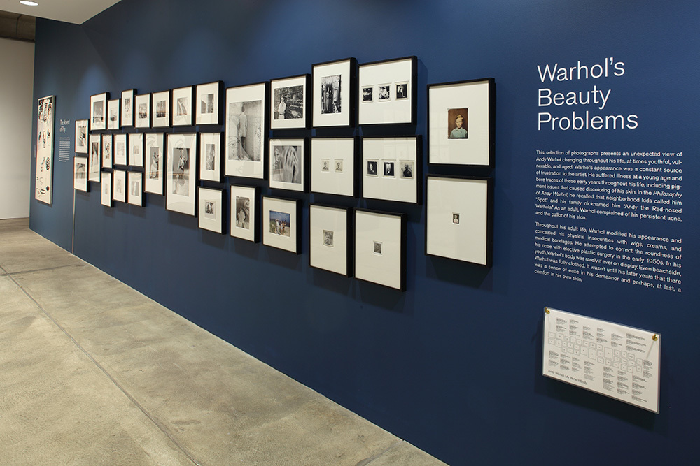 Installation view of Andy Warhol: My Perfect Body, The Andy Warhol Museum, 2016 Installation view of Andy Warhol: My Perfect Body, The Andy Warhol Museum, 2016