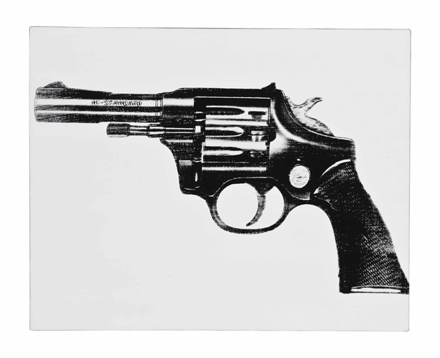 Andy Warhol, ‘Gun’, Synthetic polymer and silkscreen ink on canvas, Christie's