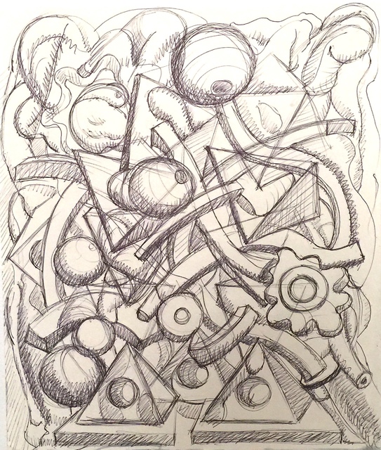 Richard Barnet, ‘Untitled’, Drawing, Collage or other Work on Paper, Ink on paper, 440 Gallery