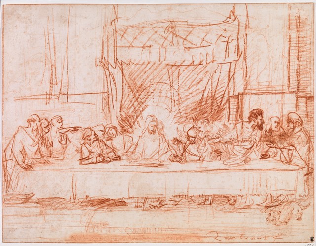Rembrandt van Rijn, ‘The Last Supper, after Leonardo da Vinci’, 1634–1635, The Metropolitan Museum of Art
