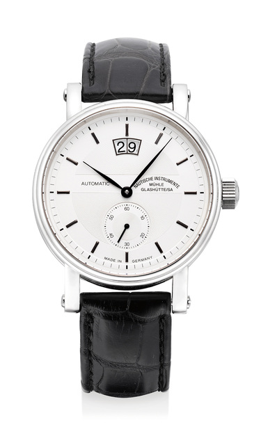 Nautische Instrumente Muhle Glashutte, ‘A fine stainless steel wristwatch with date’, Circa 2003, Phillips