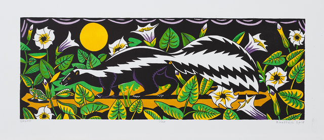 Billy Hassell, ‘Skunk’, 2019, Print, Color lithogtaph, Conduit Gallery