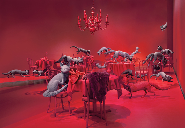 Sandy Skoglund, ‘The Grey Foxes’, 2008, Paci contemporary