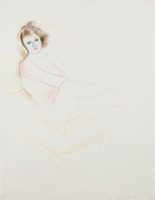 David Hockney, ‘Celia in a Pink Chemise, Paris October 1973’, 1973, Tanya Baxter Contemporary