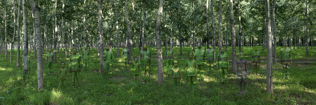Liu Bolin, ‘Hiding in the City. Forest.’, 2013, Museo de Arte Contemporáneo de Buenos Aires