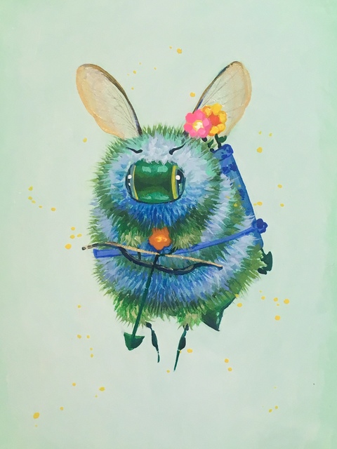 Camilla d'Errico, ‘Buzzitarius’, 2019, Painting, Duo oils and acrylic on board, Haven Gallery