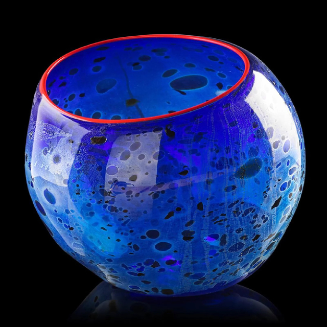 Dale Chihuly, ‘Cobalt Blue Basket with Candmium Red Lip ’, 1994, Modern Artifact