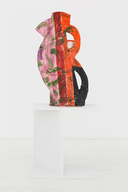 Betty Woodman, ‘Hot Vase’, 2011, Sculpture, Glazed earthenware, epoxy resin, lacquer, paint, Nina Johnson