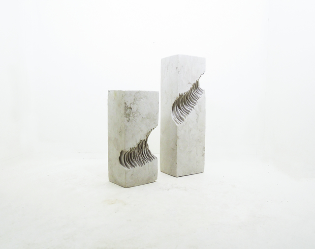 Fernando Pinto, ‘Onda Transfer (Diptych)’, 2018, Sculpture, White sandstone, Ministry of Nomads