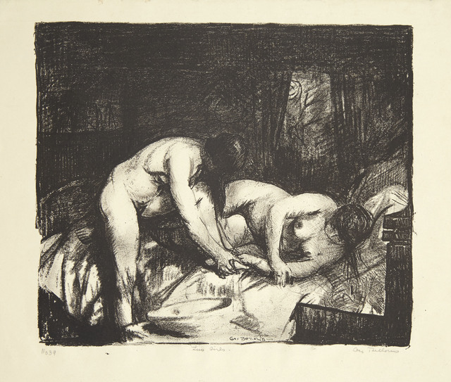 George Wesley Bellows, ‘Two Girls’, 1917, Print, Lithograph, on simili-Japon paper, Christie's