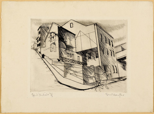 Stanley William Hayter, ‘2 sheets: La villette Rue de la villette’, 1930, Print, Lot of 2 etchings and drypoint, Koller Auctions