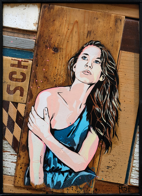 Jana & JS, ‘I Wish I Didn't Miss You’, 2019, Painting, Acrylic, spray paint and stencil on wood assemblage, Hashimoto Contemporary