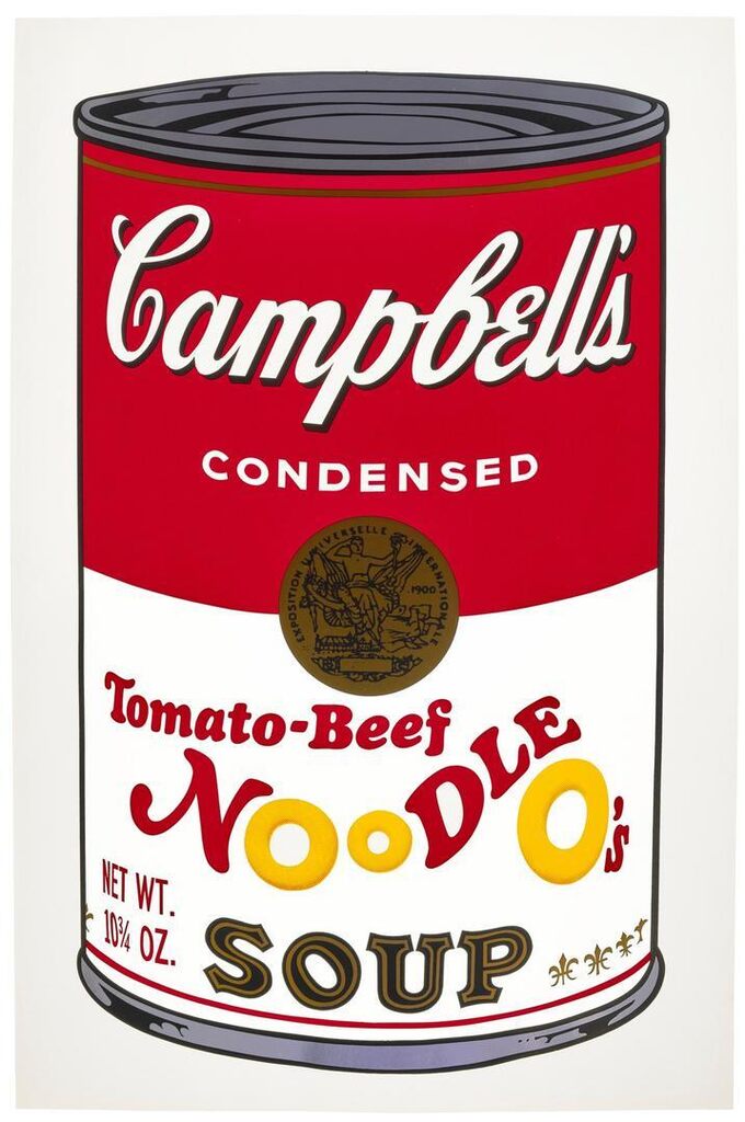 Andy Warhol - Tomato-Beef Noodle O's, from Campbell's Soup II