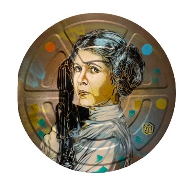 C215, ‘Princess Leia’, 2020, Painting, Spray paint and acrylic on metal, Galry