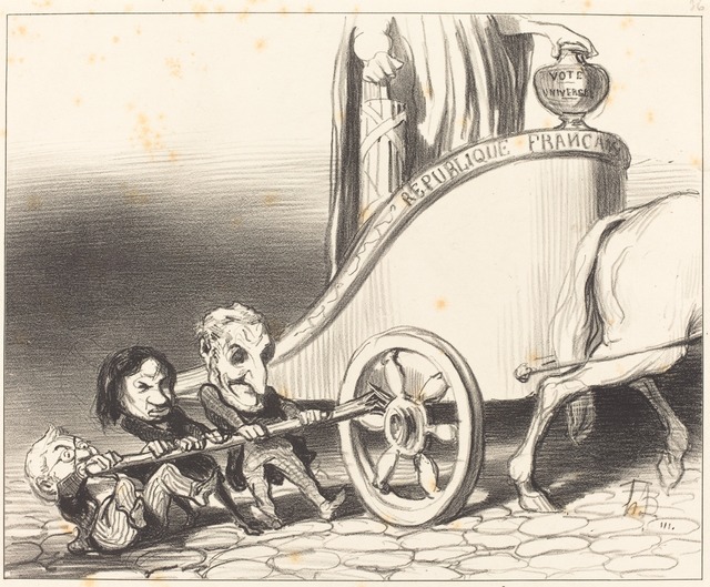 Honoré Daumier, ‘Ce char marchera toujours...’, 1849, National Gallery of Art, Washington, D.C.