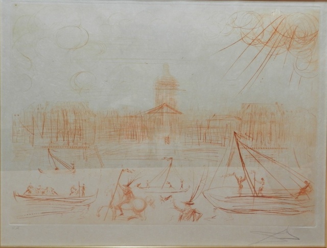 Salvador Dalí, ‘Academie des Beaux Arts’, 1975, Print, Etching, Fine Art Acquisitions Dali