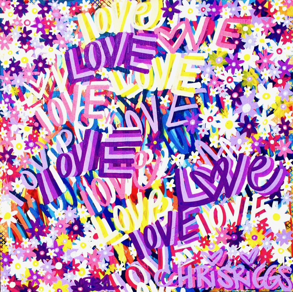 Chris Riggs, "Love Painting 4", 2018, acrylic on canvas, 48 x 48 inches (121.92 x 121.92 cm) Chris Riggs, "Love Painting 4", 2018, acrylic on canvas, 48 x 48 inches (121.92 x 121.92 cm)