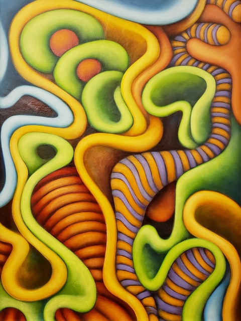 Rick Taylor, ‘Striped Flowers’, 2019, Springfield Art Association