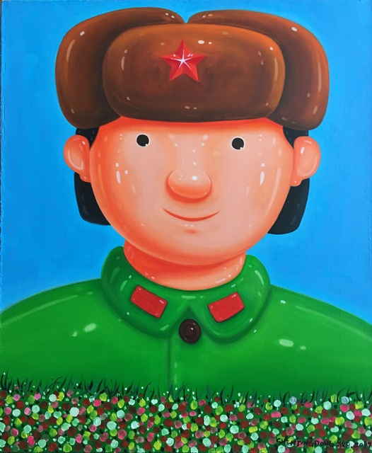Shen Jingdong, ‘Soldier in flowers’, 2016, Soemo Fine Arts