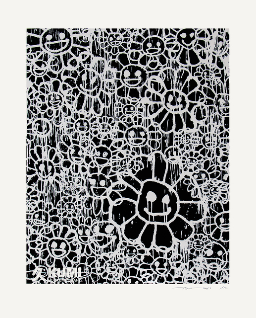 Takashi Murakami, ‘Murakami x MADSAKI Flowers Black A’, 2017, Kumi Contemporary / Verso Contemporary