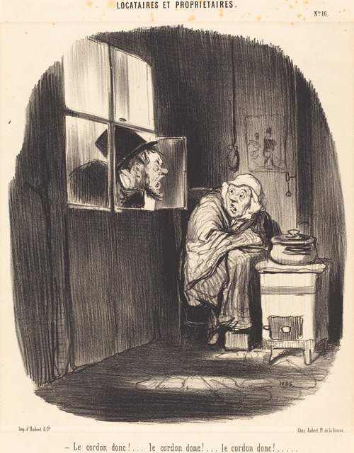 Honoré Daumier, ‘Le Cordon donc!...’, 1847, National Gallery of Art, Washington, D.C.