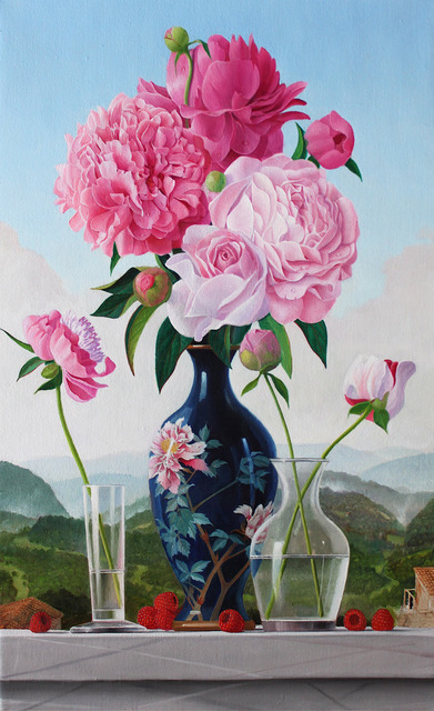 James Aponovich, ‘Peonies in a Japanese Vase’, 2013, Clark Gallery