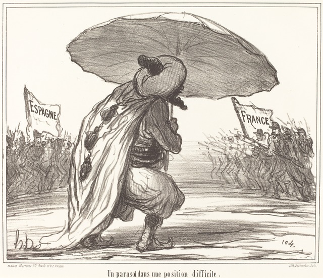 Honoré Daumier, ‘Un Parasol dans une position difficile’, 1859, National Gallery of Art, Washington, D.C.