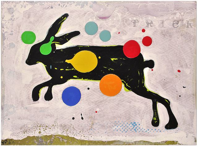 John Randall Nelson, ‘Hare Daze’, 2016, Painting, Mixed media on panel, FP Contemporary