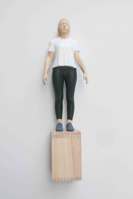 Antonio Samo, ‘Girl in white’, 2020, Sculpture, Ayous and pine wood, SET ESPAI D'ART