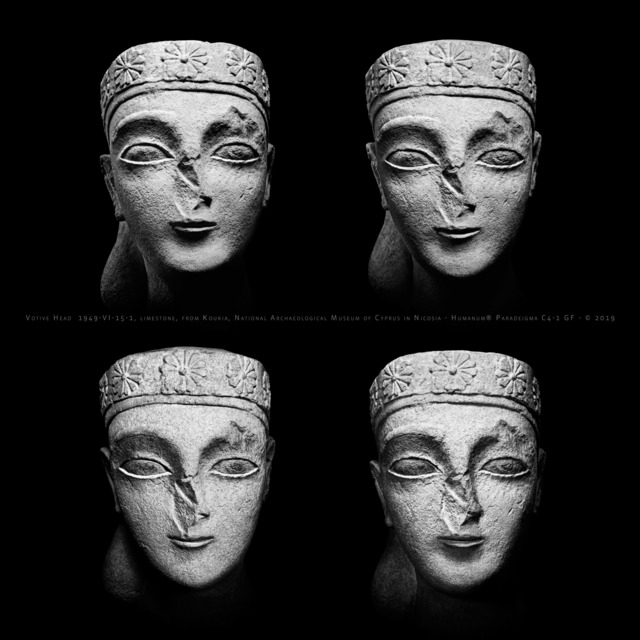 Giorgia Fiorio, ‘Votive Head Ca.1949 VI.15-1, Paradeigma C4, Original Edition, scale 1:1’, 2015-2016, Photography, Carbon Print on 100% Cotton Fibre, Galleria del Cembalo