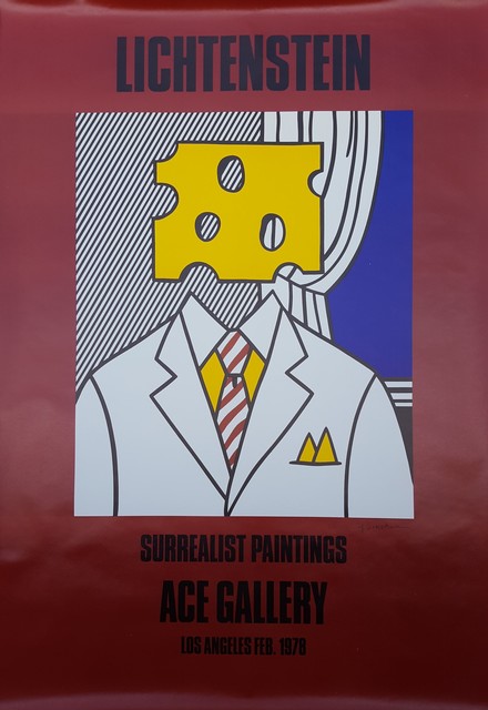 Roy Lichtenstein, ‘Surrealist Paintings: Ace Gallery (Signed)’, 1978, Posters, Offset-Lithograph, Exhibition Poster, Graves International Art