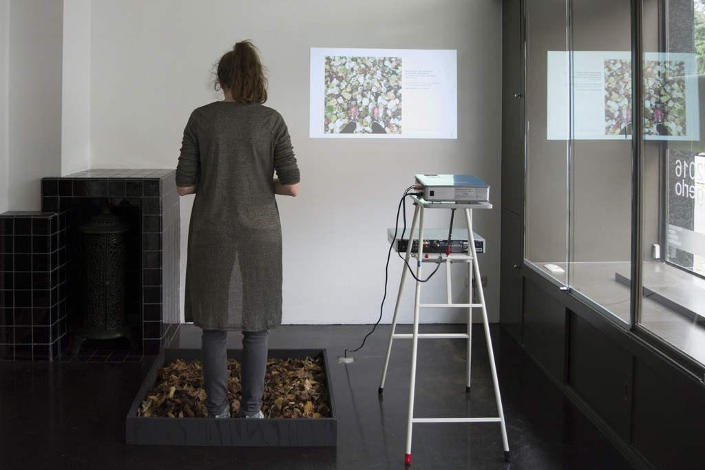 Installation view with artist of '#autumnleaves', part of Hester van Tongerlo's solo exhibition 'Copy Paste'. Read more about Hester's residency and this exhibition: http://www.seafoundation.eu/hester-tongerlo-artist-residence-1/ Installation view with artist of '#autumnleaves', part of Hester van Tongerlo's solo exhibition 'Copy Paste'. Read more about Hester's residency and this exhibition: http://www.seafoundation.eu/hester-tongerlo-artist-residence-1/