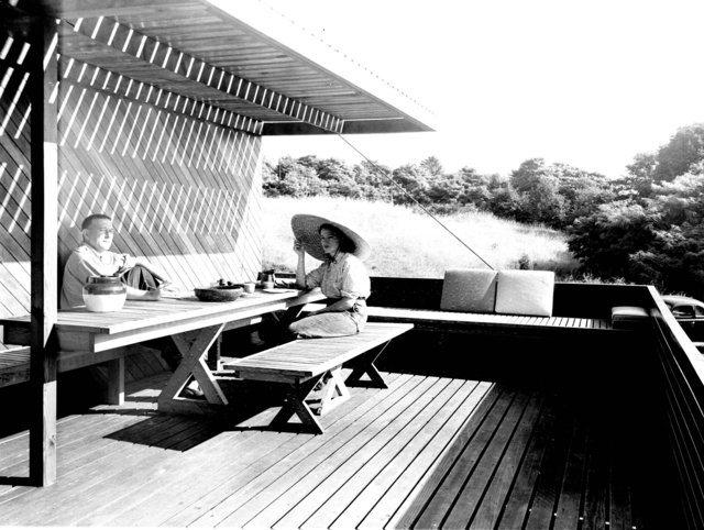 Pedro E. Guerrero, ‘Marcel and Connie Breuer, New Canaan, Connecticut (Marcel Breuer Architect)’, 1949, Photography, Silver Gelatin Print, Edward Cella Art and Architecture