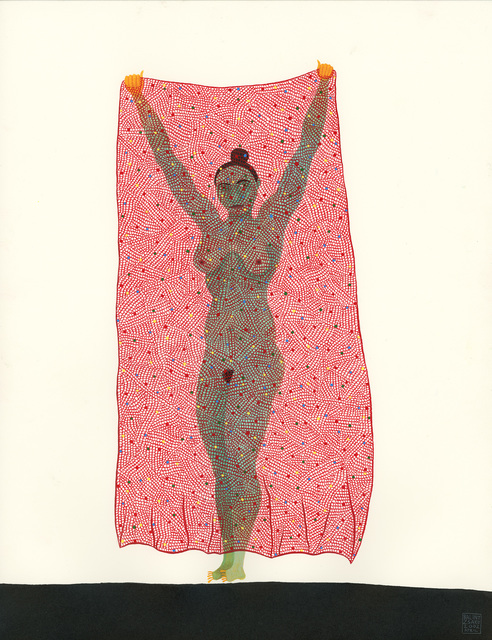 Balint Zsako, ‘Here We Are 17’, 2020, Painting, Watercolor and ink on paper, Eleanor Harwood Gallery