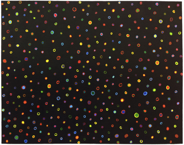 Tom Nussbaum, ‘Night Sky’, 2002, Painting, Acrylic on mat board, Octavia Art Gallery