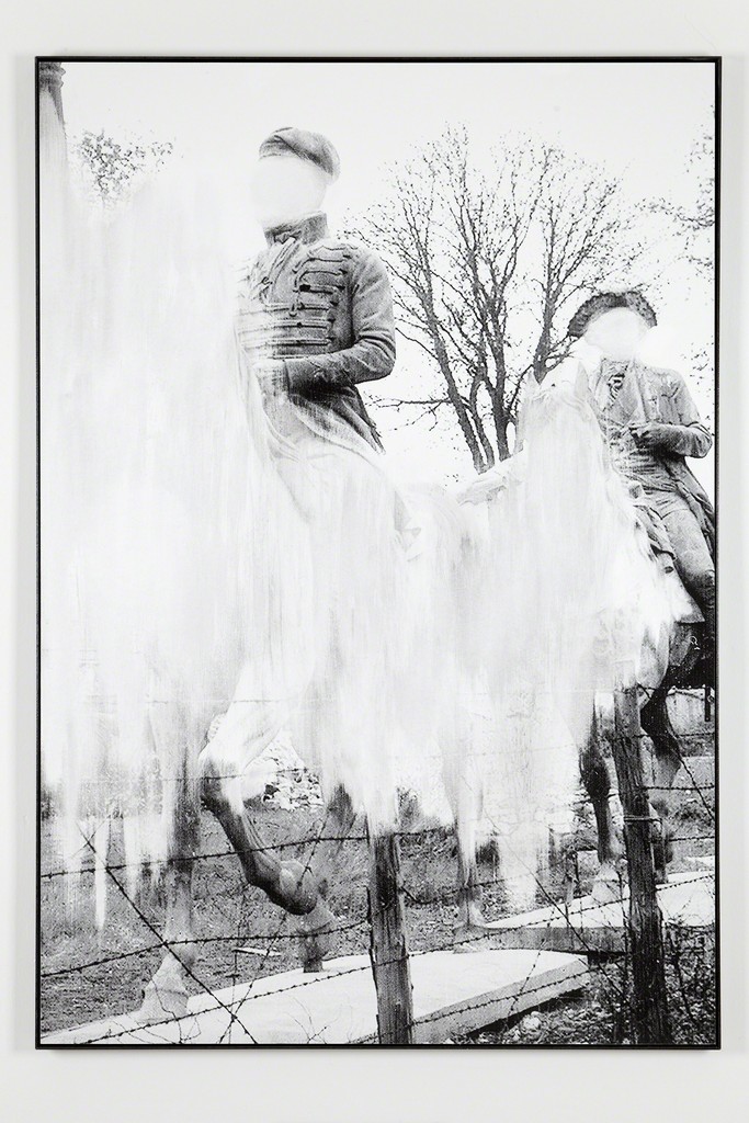 Daniel Poller, »Reitkunst und Führungsstil«, 2017, erased pigment print, 160 x 110 cm, unique, from the series: Der große Gewinn, solo show, G2 Projektraum // G2 Kunsthalle Leipzig, 13 Oct – 1 Nov 2017 © the artist Daniel Poller, »Reitkunst und Führungsstil«, 2017, erased pigment print, 160 x 110 cm, unique, from the series: Der große Gewinn, solo show, G2 Projektraum // G2 Kunsthalle Leipzig, 13 Oct – 1 Nov 2017 © the artist