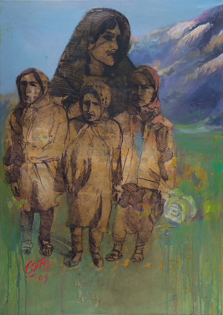 Shahram Karimi, ‘Children ’, 2009, Mixed Media, On paper, Galerie Brigitte Schenk